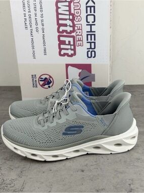 Skechers Women's Slip On Hands Free Swift Fit Shoes Gray size 6.5 New In Box